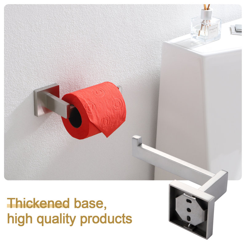 Bathroom Toilet Paper Holder Wall Mount, Brushed Nickel