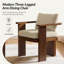 Ensemble de chaises de salle à manger en bois massif à trois pieds 24,75 po Kepley-131078376-131078379