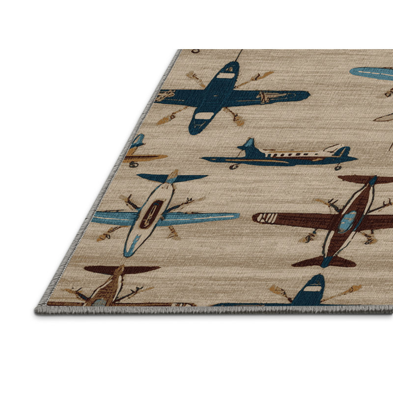 Tapis de transport gris lavable à la machine, Carré 4 pi