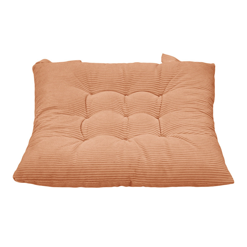 Set of 4 Comfortable Square Chair Cushions, Beige
