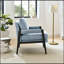 Mid-Century Modern Chenille Upholstered Accent Armchair-1436643699