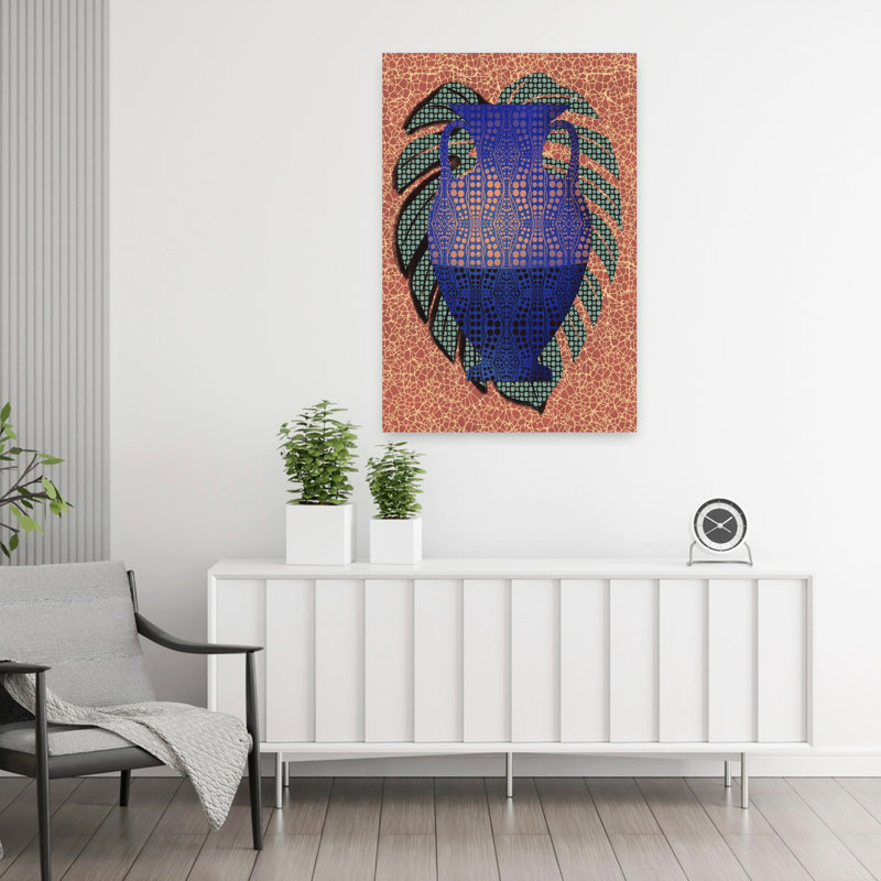 Art contemporain contemporain abstrait coloré, paysage contemporain, H 36 po x l 24 po