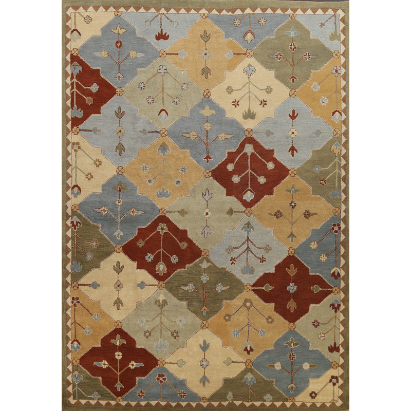 Wool Floral Indoor Rug