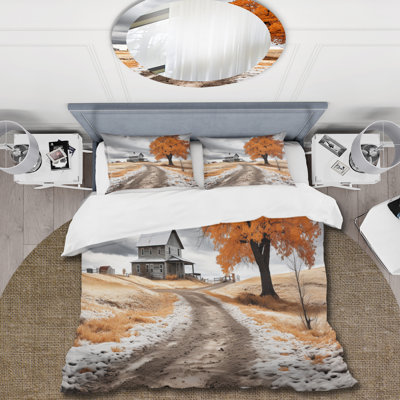 Ensemble de housse de couette en microfibre / polyester Farmhouse