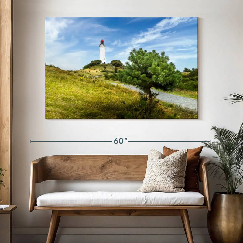 Phare de Lilie, mer Baltique, Dornbusch, H 34 po x l 51 po
