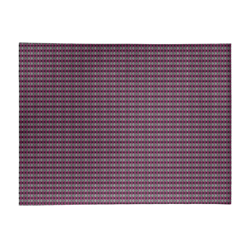 Tapis de couleur rose diamants lineed, Rectangle 3 pi x 5 pi