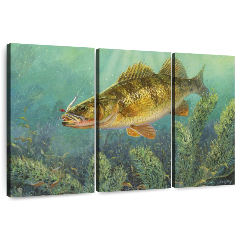 Brampt Perch Fish, 20" H x 33" W