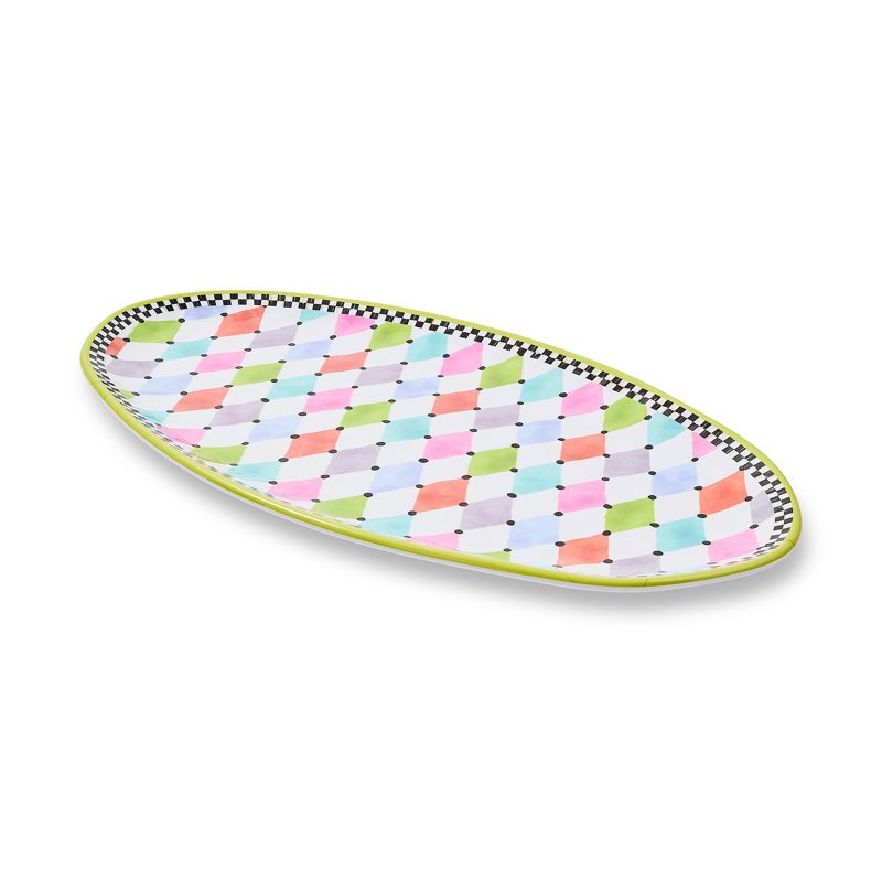 Palm Springs Melamine Oval Platter