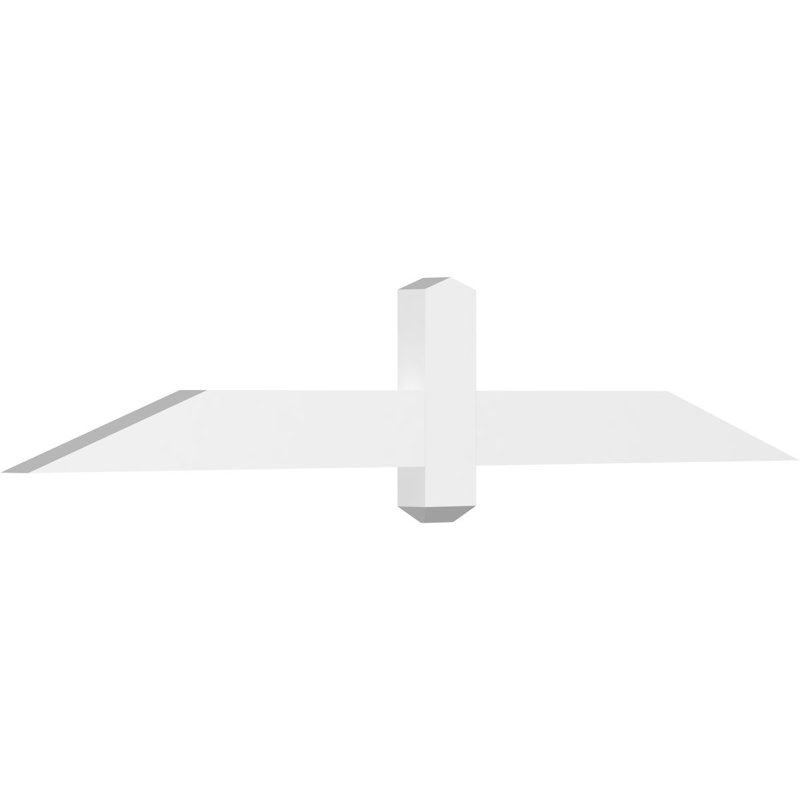 Support à pignon en uréthane Eugene, L 60 po x H 10 po, P 2 po x F 4 po