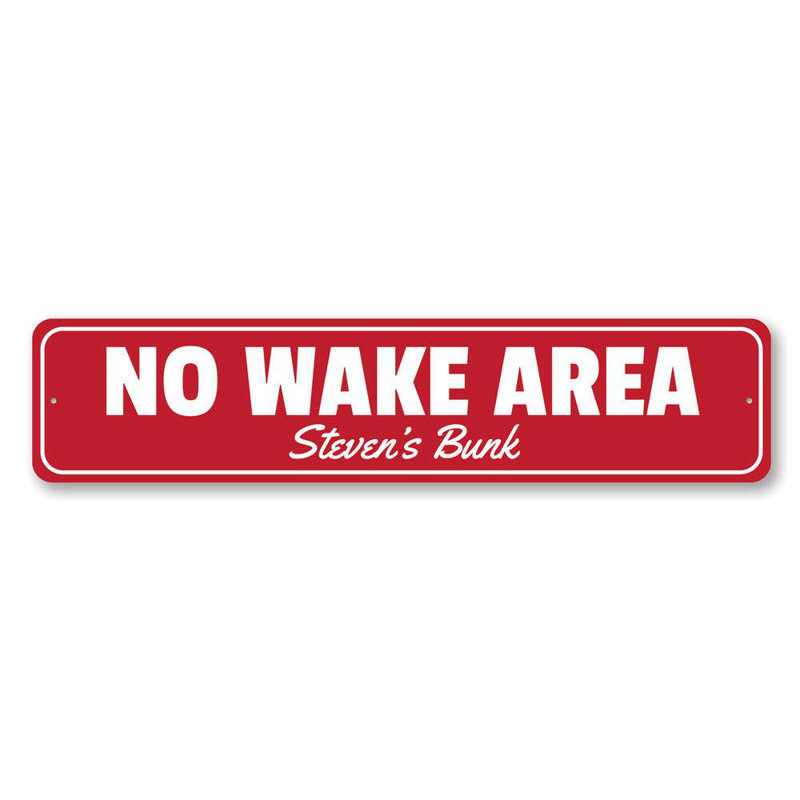 Plaque en aluminium No Wake, H 6 po x l 24 po x P 0,063 po