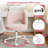 Upholstered Armless Home Office Desk Chair With Wheels-1730089281