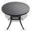 3 meubles d'extérieur en fonte d'aluminium, noir, sculptures élégantes, revêtement, chaise ergonomique, repas facile à assembler en tout temps 3, savoir-faire de qualité, sièges confortables, outils fournis-865864810