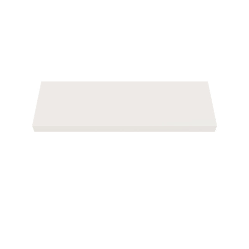 Painted Wood Floating Shelf, Cream