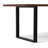 Hemma 72"W Solid Acacia Dining Table, Modern Industrial Style with Live Edge, Seats 6-382388156
