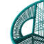 Bleu sarcelle faux de 2, conception ergonomique pour le soutien du corps, esthétique tissée exquise, cadre, siège profilé polyvalent approprié, style élégant, bar de jardin et de maison