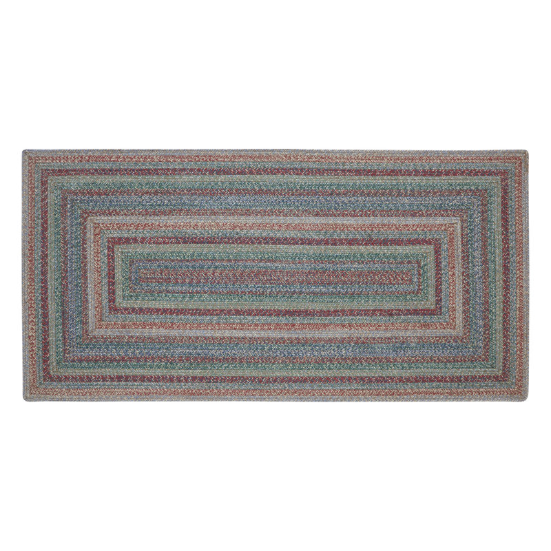 Tapis vert tressé à la main Madiana, Rectangle 3 pi x 6 pi