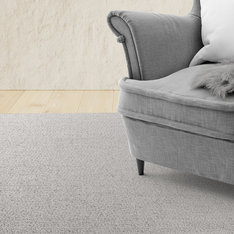 Ensemble de tapis touffetés de couleur unie en polyester beige Apremont, Rectangle 1 pi 6 po x 2 pi 3 po