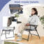 Ensemble de 2 chaises de patio pliantes avec accoudoirs pour l'extérieur