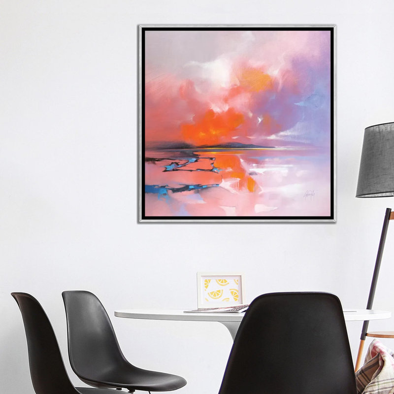 «Sound of Jura Resonates» par Scott Naismith - reproduction d'art, H 37 po x l 37 po x P 1,5 po, Toile avec cadre argenté