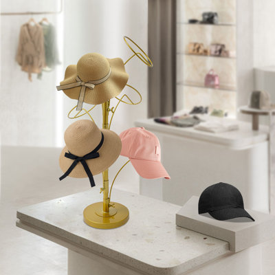 Présentoir à chapeaux avec 6 crochets