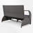 Edythe 57.1'' Wide Wicker Loveseat with Cushions-197512187