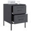 Loredana Bedside Cabinet 36 x 39 x 50.5 cm Steel-747752111-753963069