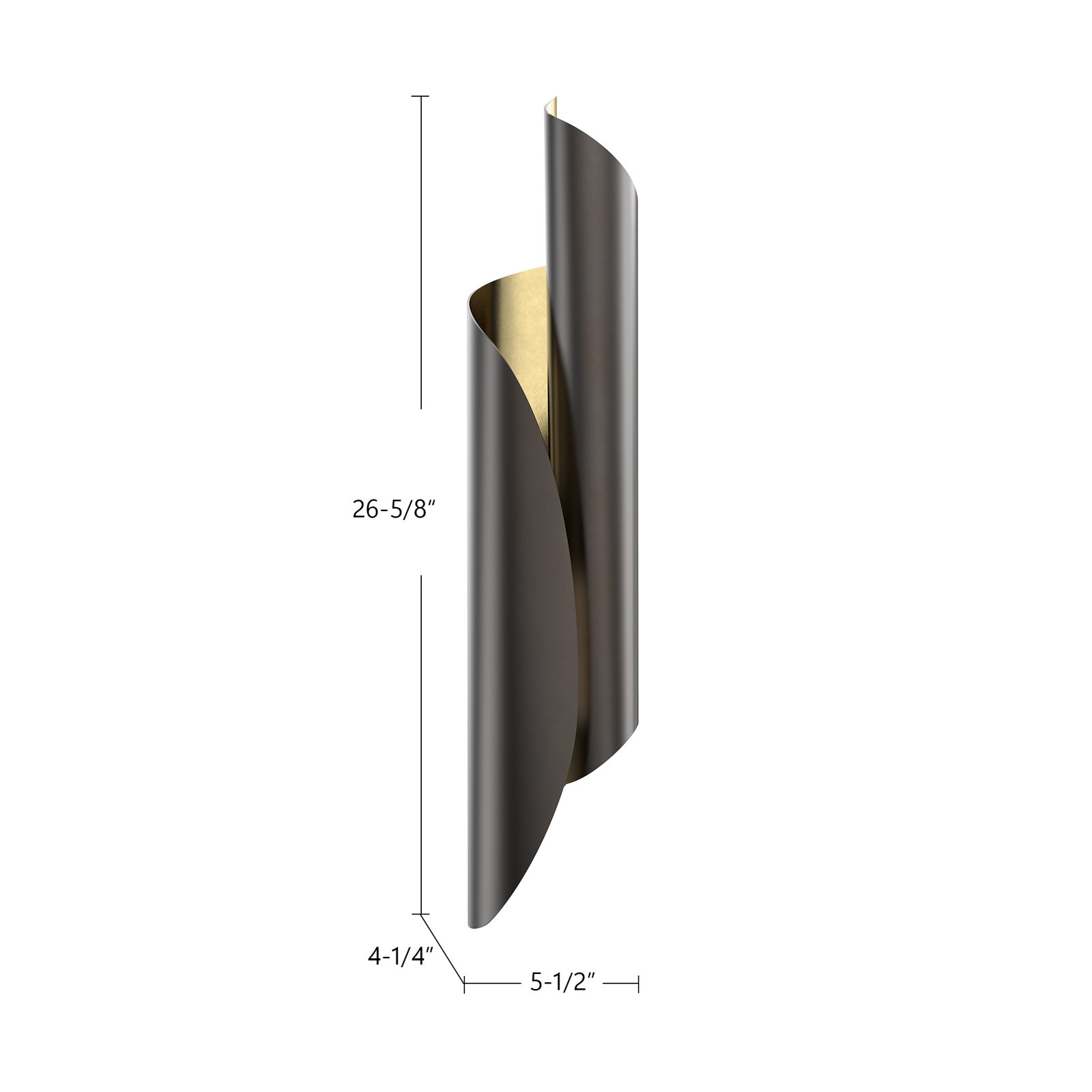 Parducci 2 Light Dimmable Corner Wall Light, Urban Bronze