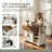 Mediun Kitchen Island With With Drop Leaf And 3 Drawers-980360519