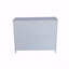 Buffet, rustique, bois, 60 po, 4 portes, accent blanc avec portes, buffet garde-manger - polyvalent avec rangement
