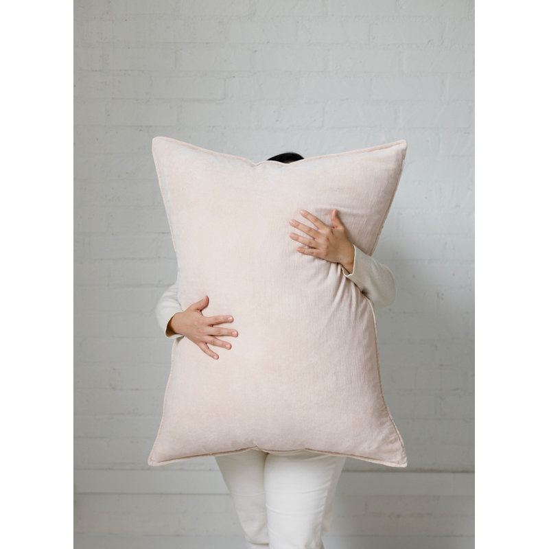 Bianca Lumbar Pillow Cover & Insert, Blush
