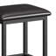  Ensemble d'îlot de cuisine roulant avec poubelle, comptoir en acier inoxydable, abattant, 2 tabourets de bar-1061008542