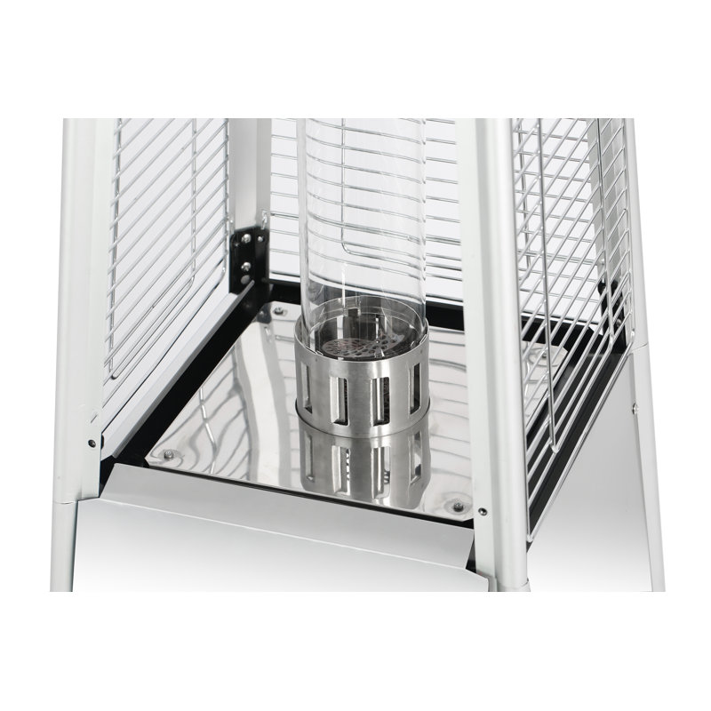 Chauffe-terrasse au propane 40 000 BTU, Argent/Gris