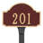 Fitzgerald Petite Address Sign Plaque with Lawn Stake-23381843