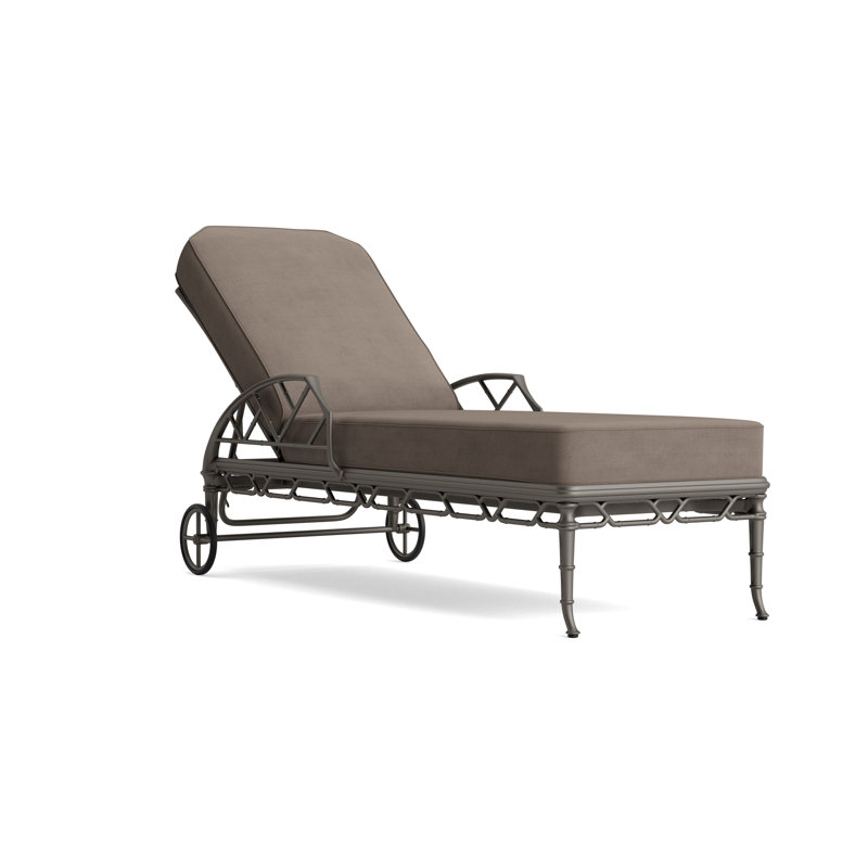 Calcutta Outdoor Chaise Lounge, Fusion Natural, Mica