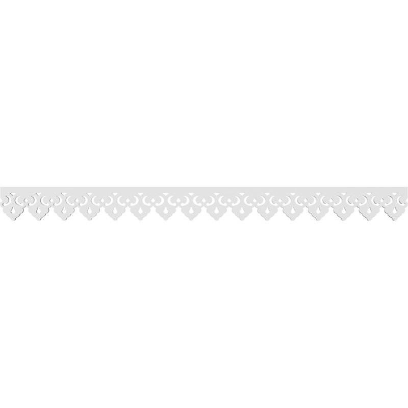 Bordure de sol en PVC de qualité architecturale Markham, H 4 po x L 48 po x P 0,63 po
