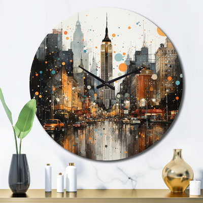 Horloge murale City Rhythm Street II - Cityscapes