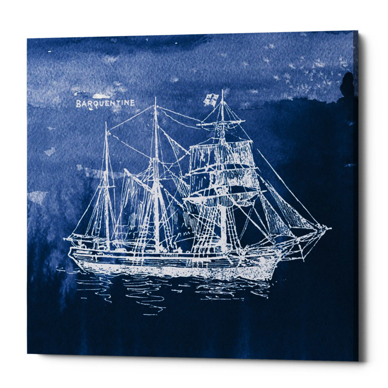 " Sailing Ships III " by Wild Apple Portfolio, Sailing Ship III, 37" H x 37" W x 1.5" D