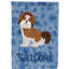 Caniche en polyester à 2 côtés 40 x 28 po standard welcome drapeau maison-957493172