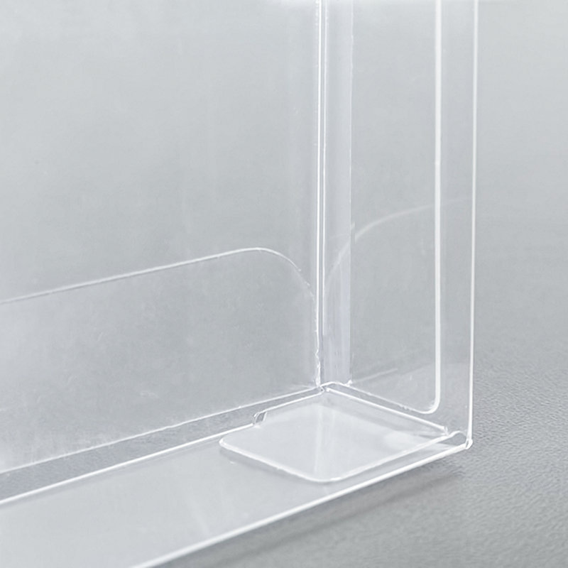 Boîte de rangement transparente pour cartes de vœux 7,4 x 3,7 x 0,75 po