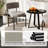 Dining Chair with Curved Backrest Padded Seat & Metal Legs for Dining Room-1315786906-1315786907