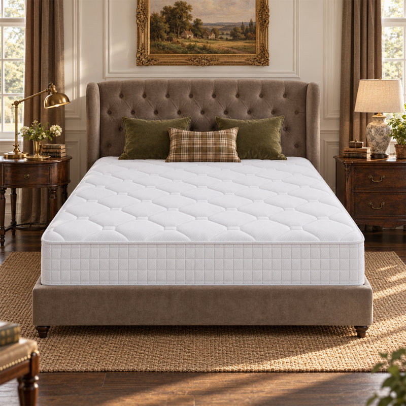 Matelas hybrides rafraîchissants en mousse à mémoire de forme gel de 10 po/12 po/14 po livrés en boîte, 14, Lit double