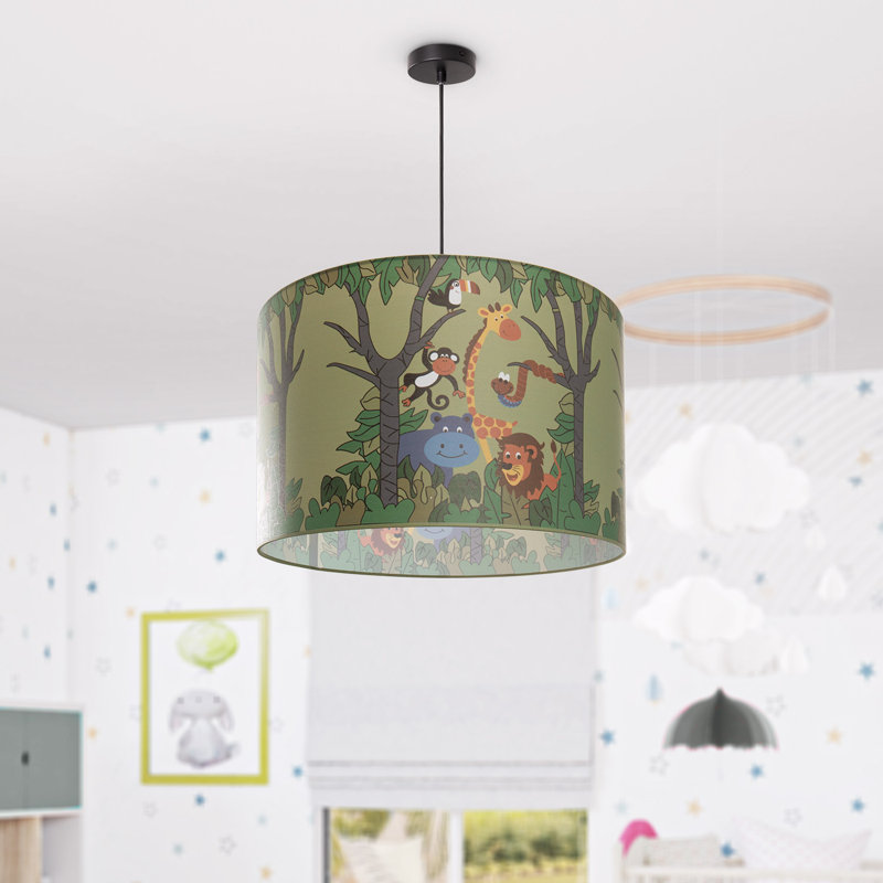 Cathcart 1 - Light Drum Pendant, Black