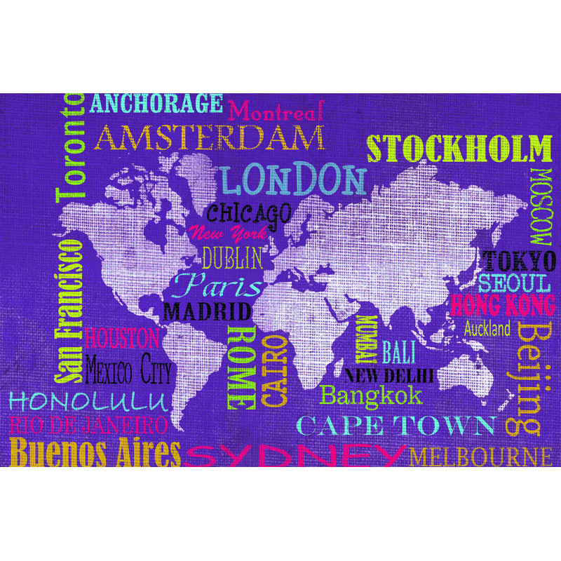 " Travel The World 2 ", 20" H x 30" W