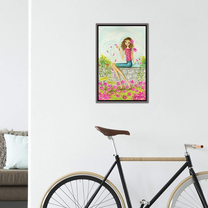 Printemps à Summerside # 4, art, Toile encadrée de bois rustique foncé, H 40 po x l 26 po x P 1,5 po