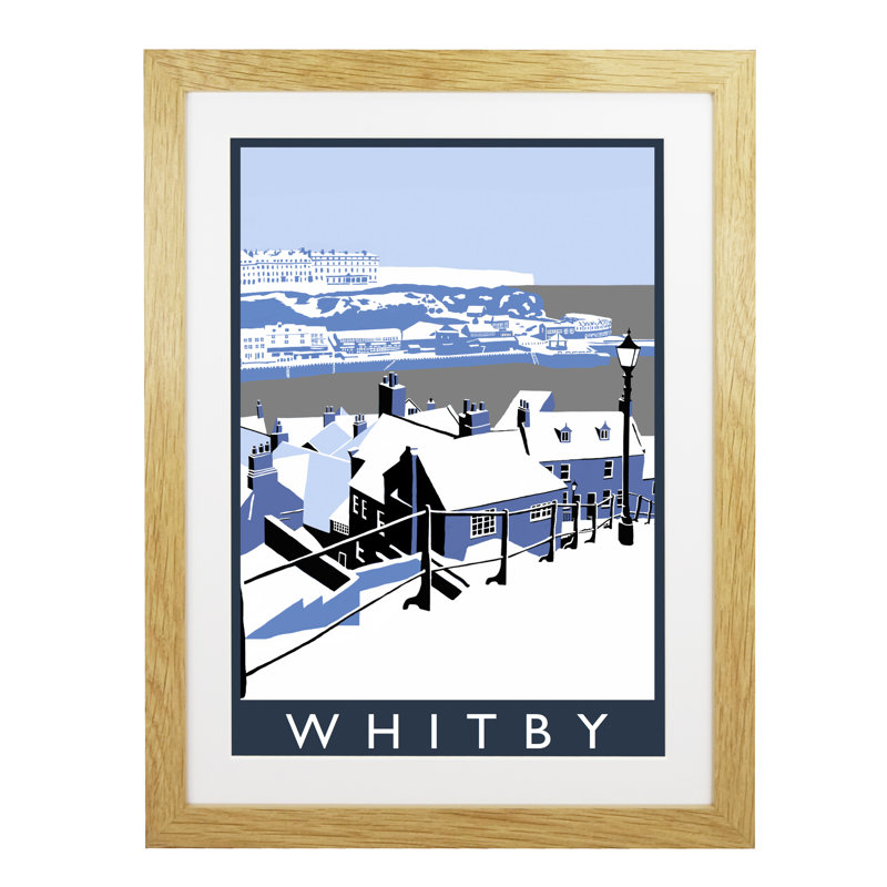 'Whitby 2' 1 Piece Wall Art, 43.5 cm H x 33.5 cm W x 2.2 cm D, Oak Wood Frame