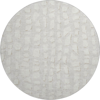 Premium Machine Washable Prisco Ivory Rug