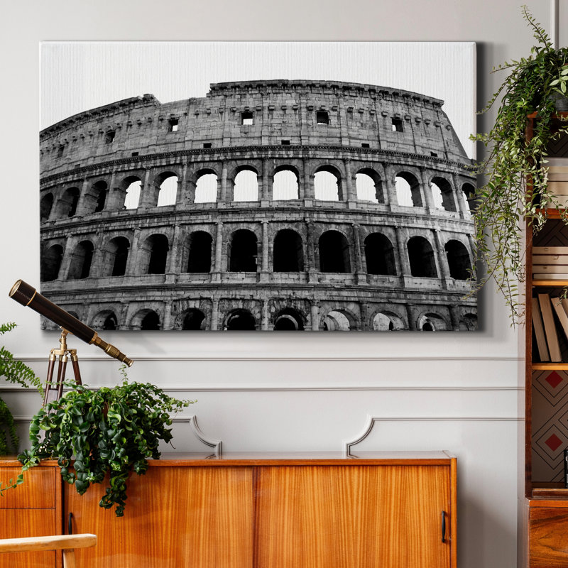 Colisée - reproduction de photo sur toile tendue, H 18 po x l 12 po x P 1 po