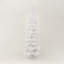Arbre de Noël artificiel blanc 7,5 pi avec base en métal pliable