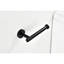 Porte-papier hygiénique mural Modern 2 - Acier inoxydable noir mat, surface lisse pour une installation facile à divers endroits