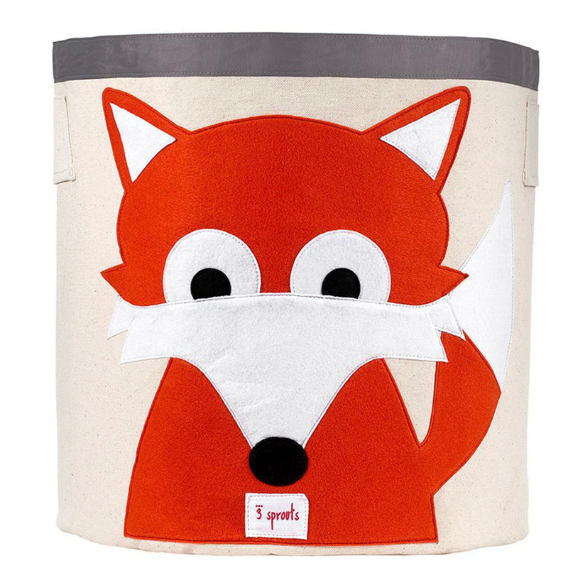 Fox Design Collapsible Kids Storage Bin